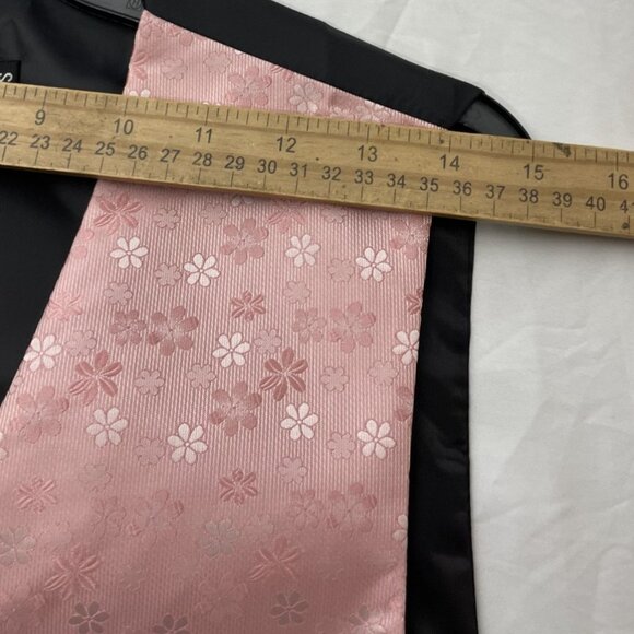 Barry Wang Men’s Victorian floral Vest – Pink & Black – Size S – NWT - Picture 10 of 12